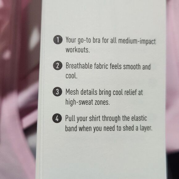 Under Armour Sports Bra Size XL D-DD Pink Medium support - Picture 11 of 13